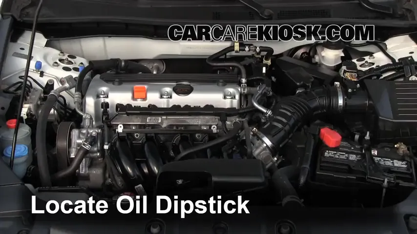 2011 Honda Accord LX 2.4L 4 Cyl. Oil Check Oil Level